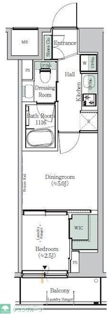 One ROOF Residence Kiba WESTの物件間取画像